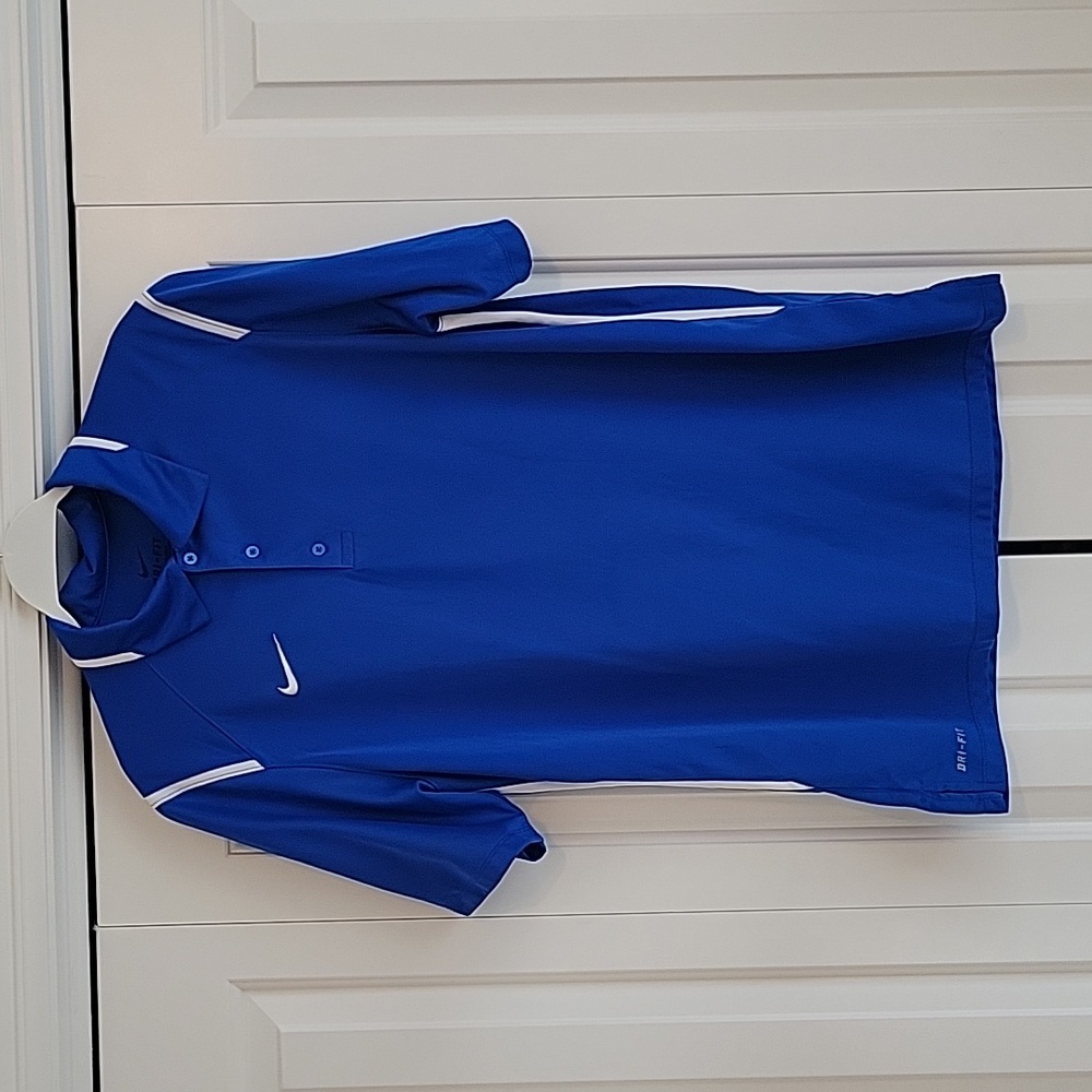 Nike Dri-Fit Polo in Blue - Men's Medium  Light Weight